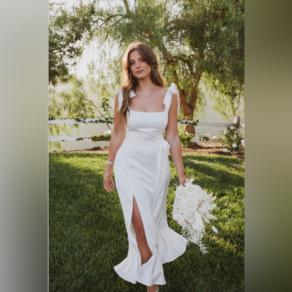 Garden Midi Dress- Ivory